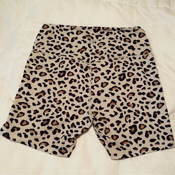 Cheetah print, biker shorts, medium, athletic, brown, black, and tan - Picture 2 of 8